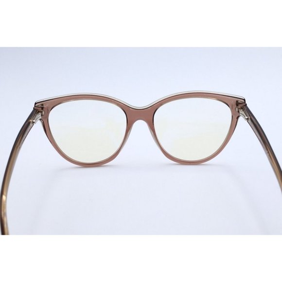 New Tom Ford TF 5618-B 045 Cat Eye Trans Brown Eyeglasses Clear Lenses 54mm - Picture 4 of 6